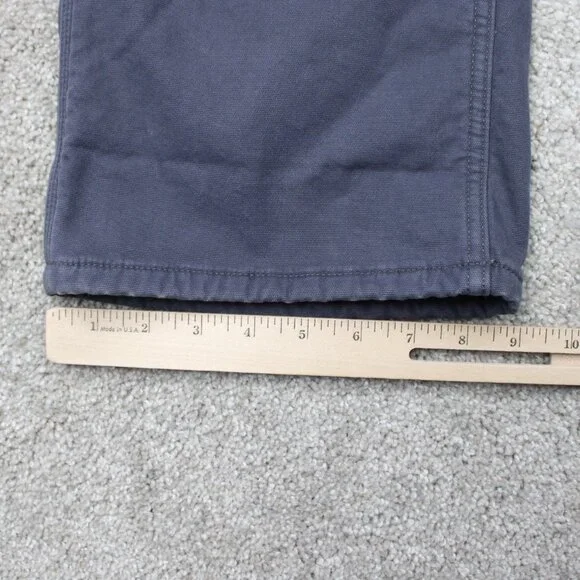 Carhartt Pants NWT Womens 14 Gray Rugged Flex Loose Fit Canvas Fleece Lined - Picture 4 of 14